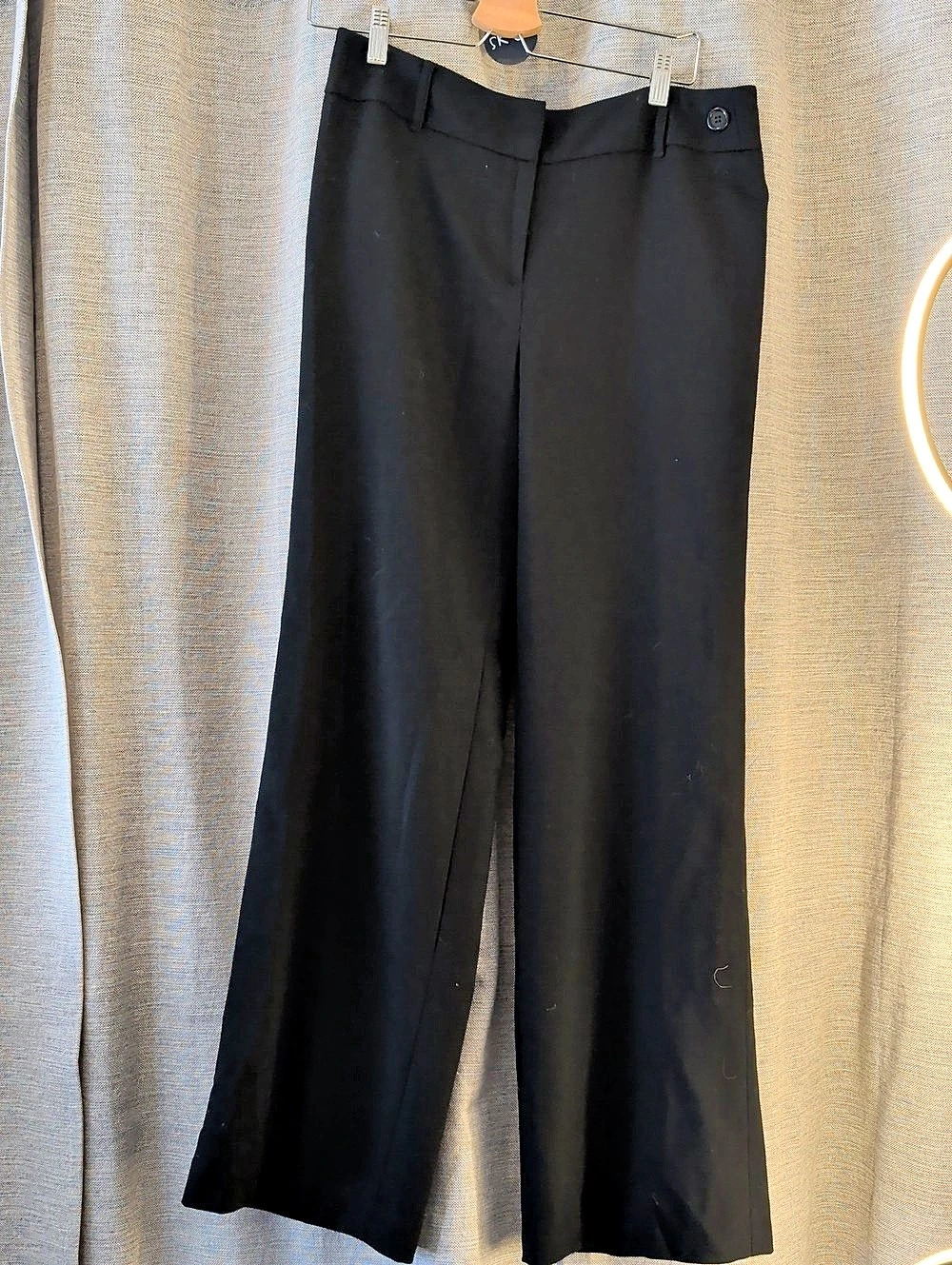Ann Taylor LOFT Laula Wide Leg Pants in Black Size 10 Like New